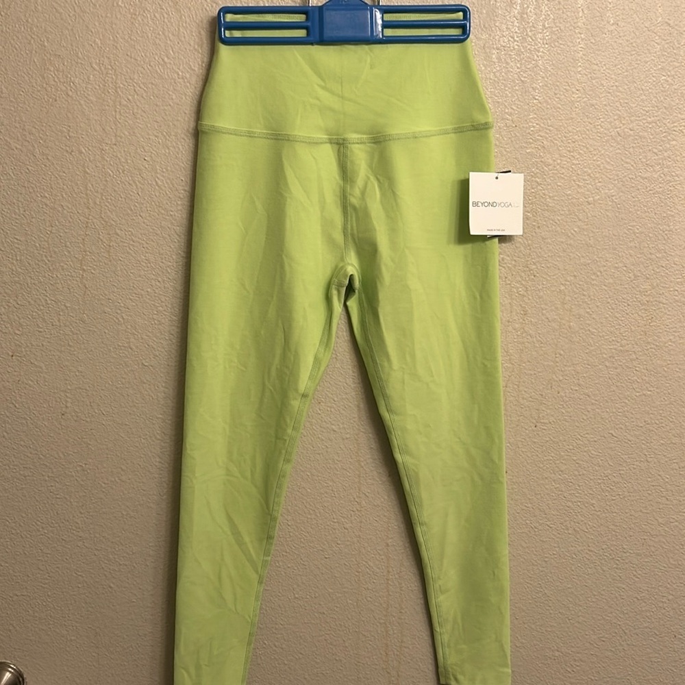 Beyond Yoga Lime Green High-Waist Leggings